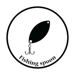 Image showing Icon of Fishing spoon