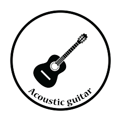 Image showing Acoustic guitar icon