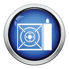 Image showing Camping gas burner stove icon