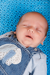 Image showing sleeping newborn baby