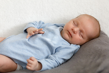 Image showing sleeping newborn baby