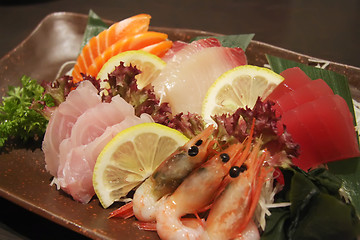 Image showing Sashimi arrangement