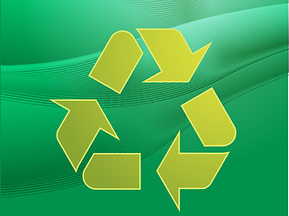 Image showing Recycling eco symbol