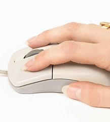 Image showing Hand to mouse