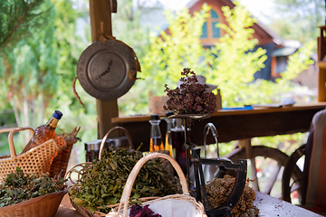 Image showing herbalist workshop