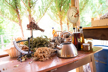 Image showing herbalist workshop