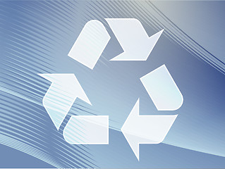 Image showing Recycling eco symbol