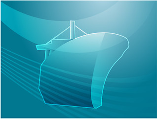 Image showing Ship naval transport illustration
