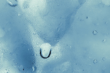 Image showing Ice cubes as background texture closeup photo