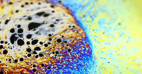 Image showing Abstract multicolored surface closeup photo