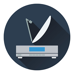 Image showing Satellite receiver with antenna icon