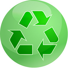 Image showing Recycling eco symbol