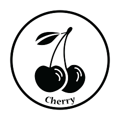 Image showing Icon of Cherry