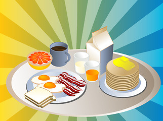 Image showing Complete breakfast