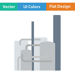 Image showing Chemical plant icon