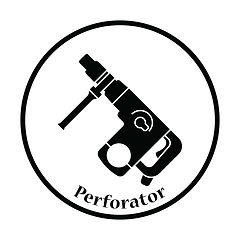 Image showing Icon of electric perforator