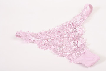 Image showing Pink lace pantie