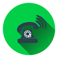 Image showing Old telephone icon