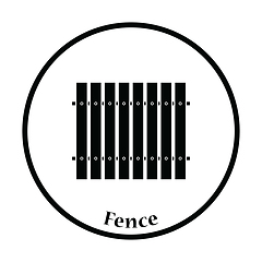 Image showing Icon of Construction fence 