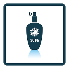 Image showing Sun protection spray icon