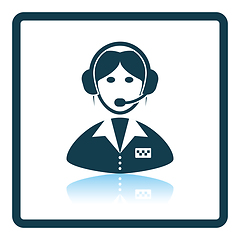 Image showing Taxi dispatcher icon