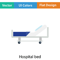 Image showing Hospital bed icon