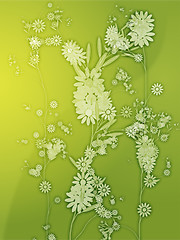 Image showing Floral nature themed design illustration