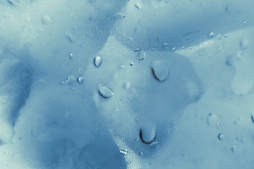 Image showing Ice cubes as background texture closeup photo