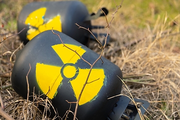 Image showing Radioactive waste thrown out as garbage