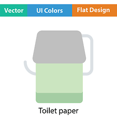 Image showing Toilet paper icon