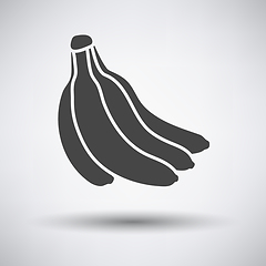 Image showing Banana icon on gray background