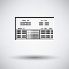 Image showing Tennis scoreboard icon