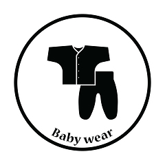 Image showing Baby wear icon