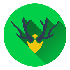 Image showing Icon of deer\'s antlers 