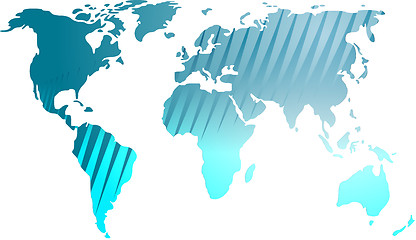 Image showing Map of the world illustration