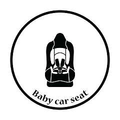 Image showing Baby car seat icon