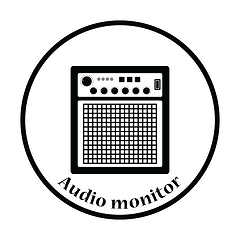 Image showing Audio monitor icon