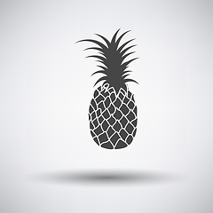 Image showing Pineapple icon on gray background