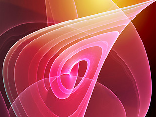 Image showing Wavy glowing colors