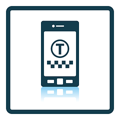 Image showing Taxi service mobile application icon