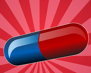 Image showing Illustration of medical pill