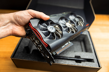 Image showing High end Graphics card closeup