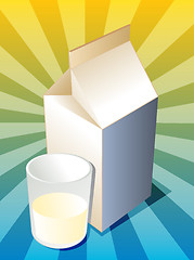 Image showing Plain milk