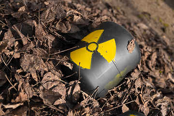 Image showing Radioactive waste thrown out as garbage