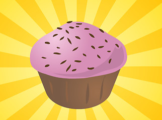 Image showing Cupcake illustration