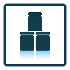 Image showing Baby glass jars icon