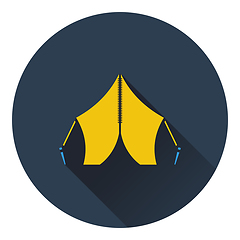 Image showing Touristic tent icon