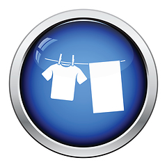 Image showing Drying linen icon