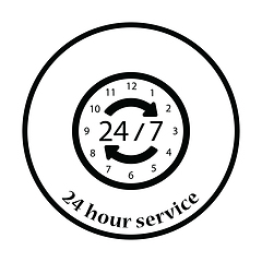 Image showing 24 hour icon