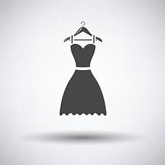 Image showing Elegant dress on shoulders icon